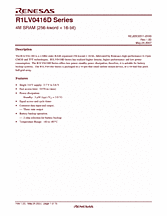 DataSheet R1LV0416D-7L pdf